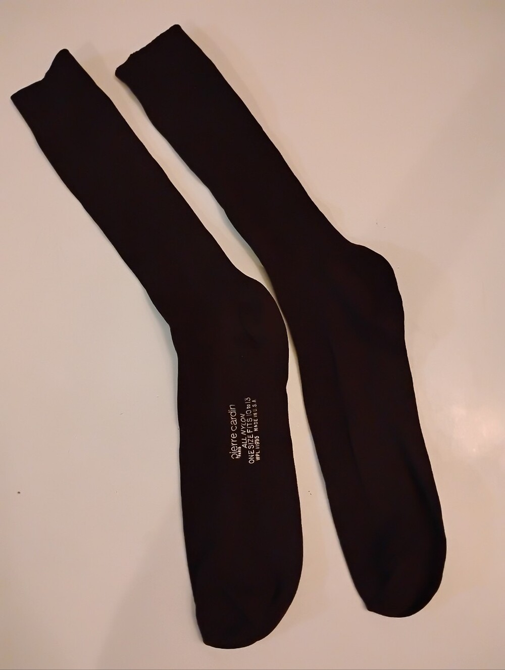 Pierre Cardin Paris Brown Wo/Men's Dress Socks Nylon - One Size Fits 10 To 13